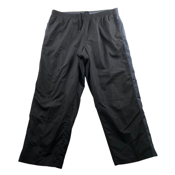 Starter Mens Activewear Pants Size XL Black Track Pants Drawstring Elastic Waist - Picture 1 of 16